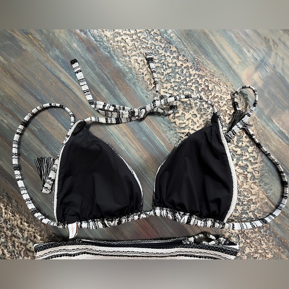 BECCA Symphony Cheryl Triangle top size D Emily Side tie hipster size small - Picture 12 of 14